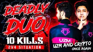 Deadly Duo Uzm & Crypto Dominating Once Again Pmpl South Asia 2v4 In Final Zone 🇵🇰