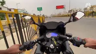 Bajaj pulsar 220f || top speed 125 km/h in 400m🔥|| Acceleration test || 220f❤️