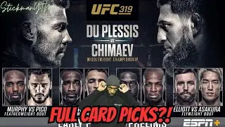 UFC 319: DDP vs Chimaev FULL Card Analysis?! The Battle of PLOT ARMOR!?