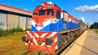 [4K] Tren vacio de NCA con destino a Ferreyra pasando por Marcos Juárez!!!!!!