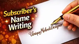 subscribe's writing name live 🔥