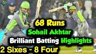 Sohail Akhtar Brilliant Batting Highlights Against Karachi | HBL PSL 2020|MB2