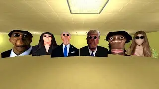 Joe Biden, Donald Trunga, Auughh, Rosalia Bizcochito, Obunga and Shakira Pesadilla Nextbot Gmod