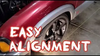 HOW TO: ALIGNMENT//QUICK EASY SIMPLE FRONT END ALIGNMENT FROM HOME-DIY-S10 BLAZER SONOMA