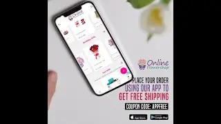 Simple Ads Idea To Download App And Get Free Shipping| Flower Shop Dubai