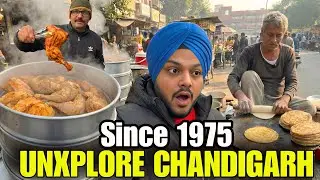 Must Try Breakfast in Chandigarh | 1975 Paranthas & Steamed Chicken Soup | Street Food India