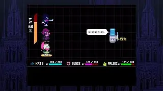 DELTARUNE Chapter 4 All Miss Mizzle Battle Dialogue [Pacifist]