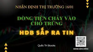 NHẬN ĐỊNH THỊ TRƯỜNG NG&Agrave;Y 16/01: D&Ograve;NG TIỀN CHẢY V&Agrave;O CHỖ TRŨNG - HDB SẮP RA TIN