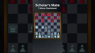 #howto #checkmate in 7 Moves &ndash; White's Quick #bishop #top #trending #chess #game #scholarcheckmate