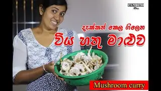 විය හතු මාලුව | WIYA HATHU | Mushroom Curry @VillageGemiya