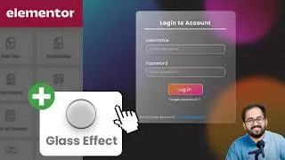 Эффект карт стекломорфизма Elementor