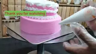 #twotiercake #cutecake #trending #cake #follow #highlights #everyone