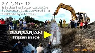 Barbarian found frozen in ice - incredible weapon skills
