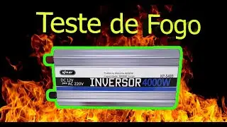 Teste de Fogo Inversor Knup 4000w KP-548 12v/127v