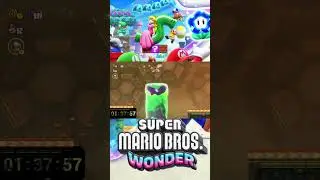 Damageless Speedrun as Mario on Mario Wonder's Hardest Level 