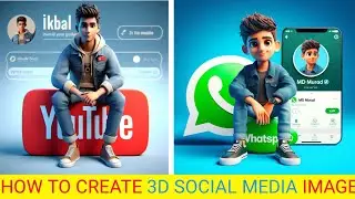 How To Create 3D Ai Social Media Boy Image | Trending Social profile 2024