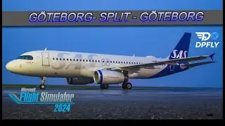 Scandinavian A320 Flight ESGG ⇄ LDSP | Scenic Adriatic Journey | Microsoft Flight Simulator 2024