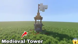 Minecraft: Medieval Working Defense Tower😱