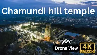 Chamundeshwari Temple Drone View || Mysore City || 4K Aerial Tour of Chamundi Hill Temple