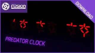 Tutorial & Download PREDATOR CLOCK in Clickteam Fusion 2.5