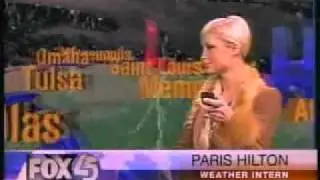 paris hilton doing the weather