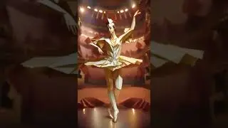 AI Origami ballet dance