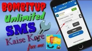 how to use Bombitup Free मे Sms करे इस अप्प से | Bombitup Sms software
