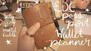 My EDC Passport Planner Wallet + My First, Simple Daily Log SetUp ⭐️