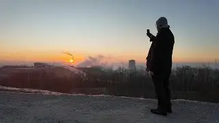 Sonnenaufgang - Industrieromantik: Ein Besuch am Tetraeder mit Blick auf die Kokerei Prosper
