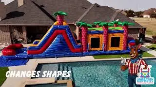 Shape Shifter Lagoon Obstacle Course-Unbeaten Party Rentals