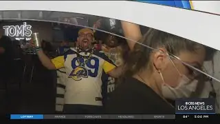 Fans Keep The Party Going Outside SoFi Stadium