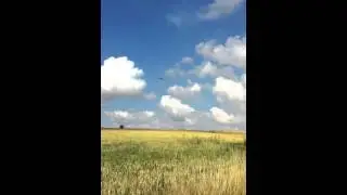 Sideways flying plane