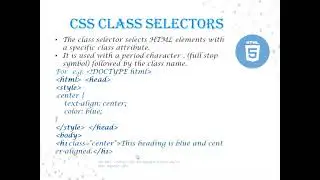 Advance Web Design HTML5-CSS Selector