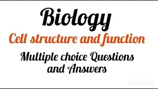 Cell structure and function ka important MCQS || BISMA KNOWLEDGE STUDIO || #biology #class