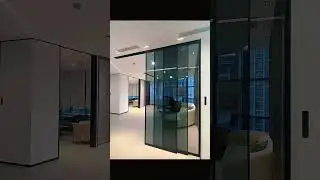 Electric minimalist triple sliding door #aluminum #china factory #sliding door