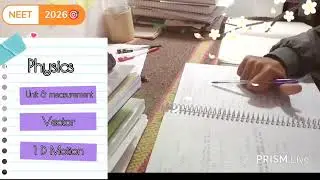 Physics chapter 1,2 ✍️✍️Live Study with me ✍️// Gurukripa student //NEET 2026- 110 day cheleng