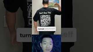 QR code on a t shirt.