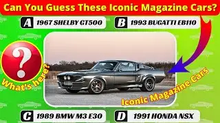 Iconic Cars from Magazine Covers &ndash; Can You Guess Them All?