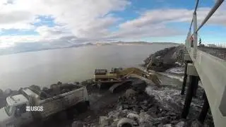 New Breach Allows Flow on the Great Salt Lake