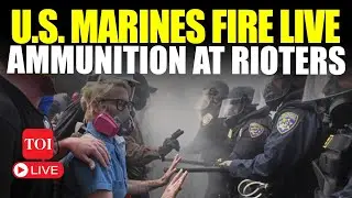 Riots In US LIVE | Marines Fire Live Ammunitions At L.A. Rioters; Huge Clashes Over ICE Raids