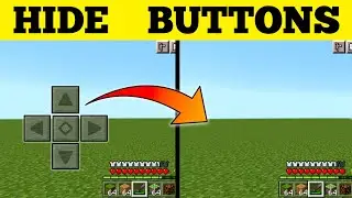 How To Hide Buttons In Minecraft PE 1.20 (Hindi)