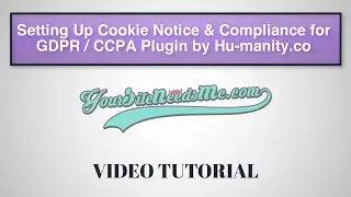 Wordpress Tutorial Setting up the Cookie Notice & Compliance for GDPR CCPA Plugin By Hu-manity.co