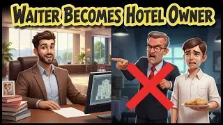 Poor Becomes Hotel Owner | Inspirational Moral Story in English | Success Story of Hardworking Boy&lrm;