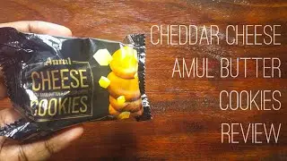 Amul cheddar cheese with amul butter cookies unpacking and review
