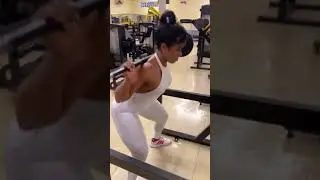 Booty exercise at gym | Female back workout