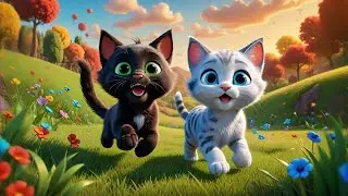 Six Little Kittens Paint the Sky | Creative Counting Song for Kids | Nursery Rhymes and Art Fun