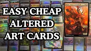 How to Foil Peel, Create Easy Custom MTG Altered Art Cards for Cheap!