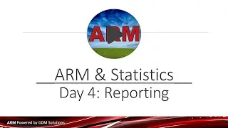 ARM Software Webinar - AOV Analysis and Reporting Options