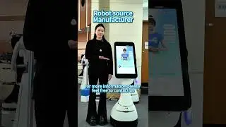 Interacting with Warm Al Mobile-Fairy digital reception Robot#servicerobot