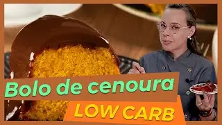 Fofinho e delicioso, como fazer um bolo de cenoura lowcarb.